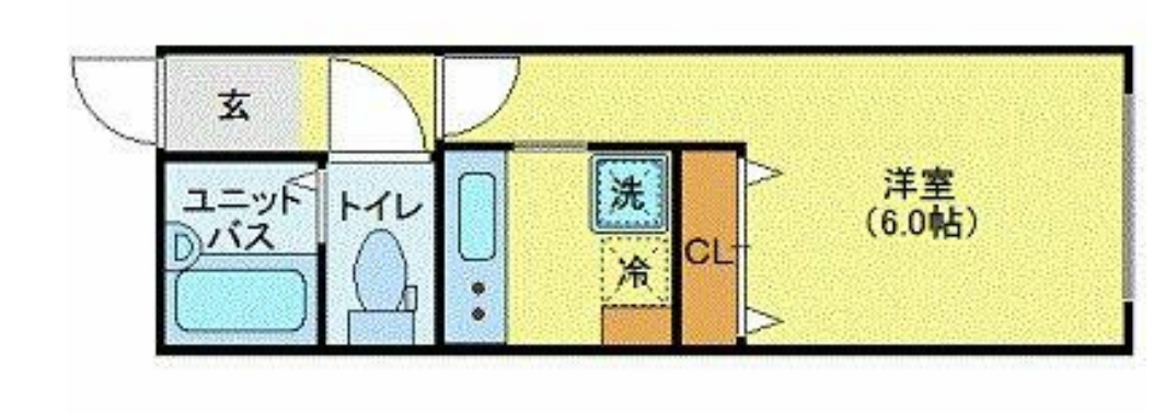 モデュロール赤坂　202号室　間取り
