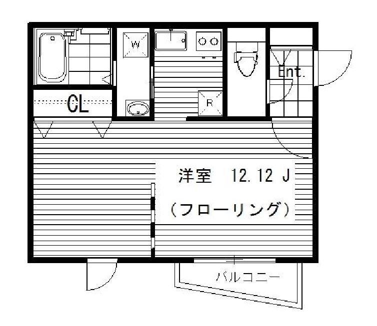 モデュロール赤坂　204号室　間取り