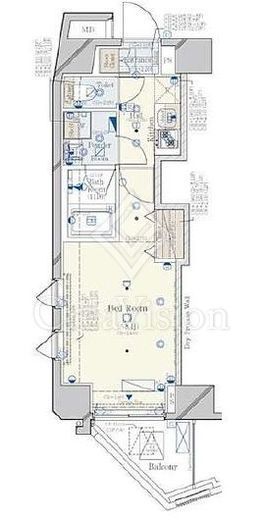 コンシェリア新宿御苑　301号室　間取り