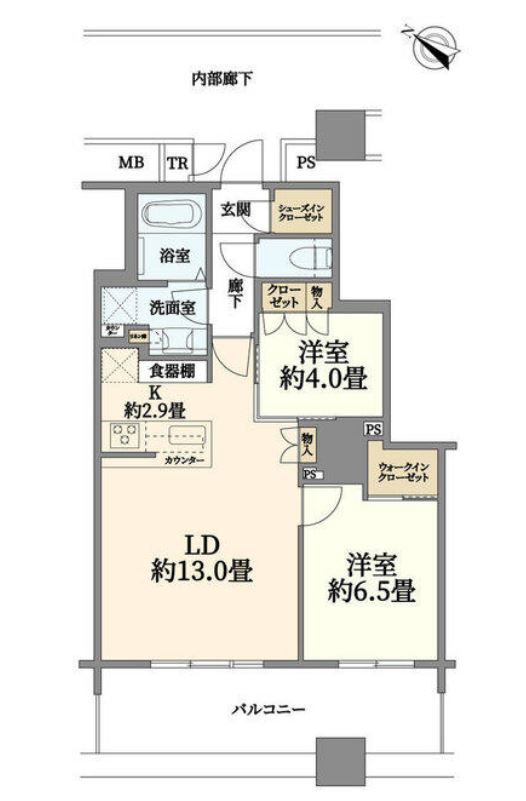 ブリリア有明スカイタワー　11F号室　間取り