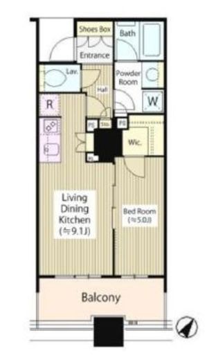 ブリリア有明スカイタワー　1522号室　間取り