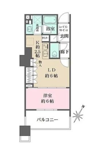 ブリリア有明スカイタワー　205号室　間取り