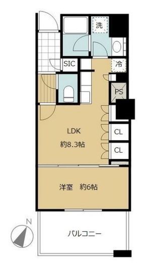 ブリリア有明スカイタワー　327号室　間取り