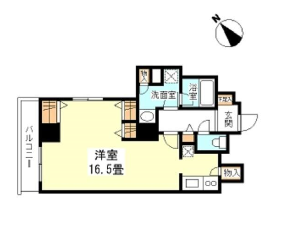 TKフラッツ渋谷　1308号室　間取り