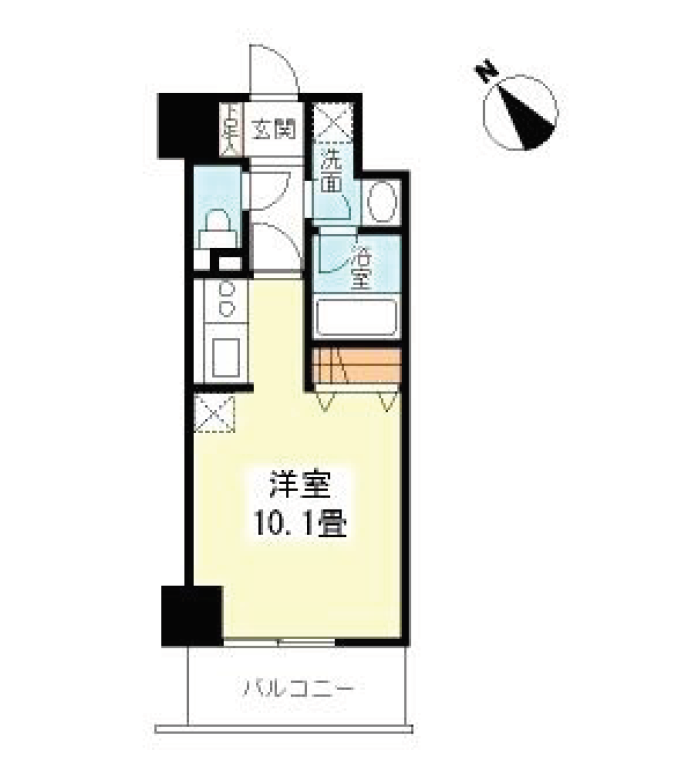 TKフラッツ渋谷　203号室　間取り