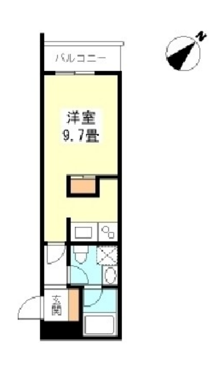 TKフラッツ渋谷　415号室　間取り