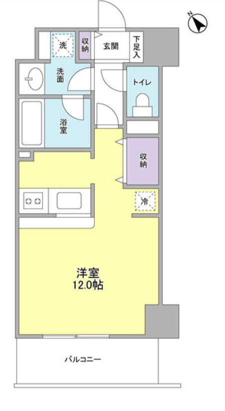 TKフラッツ渋谷　402号室　間取り