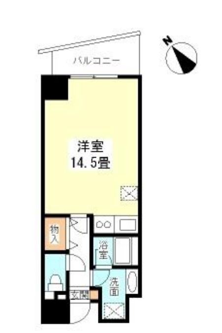 TKフラッツ渋谷　909号室　間取り