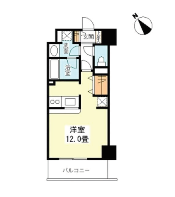 TKフラッツ渋谷　702号室　間取り