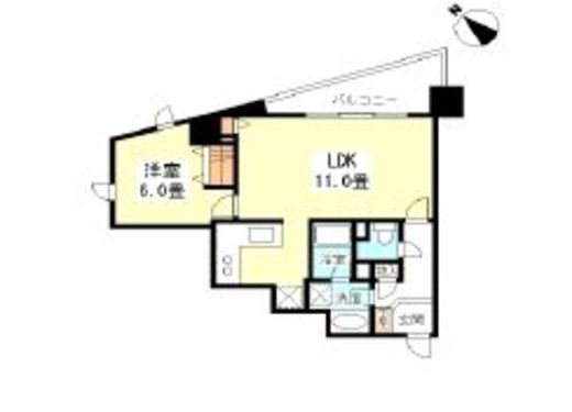 TKフラッツ渋谷　109号室　間取り