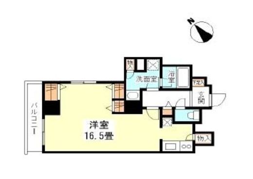 TKフラッツ渋谷　1308号室　間取り