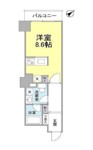 TKフラッツ渋谷　213号室　間取り