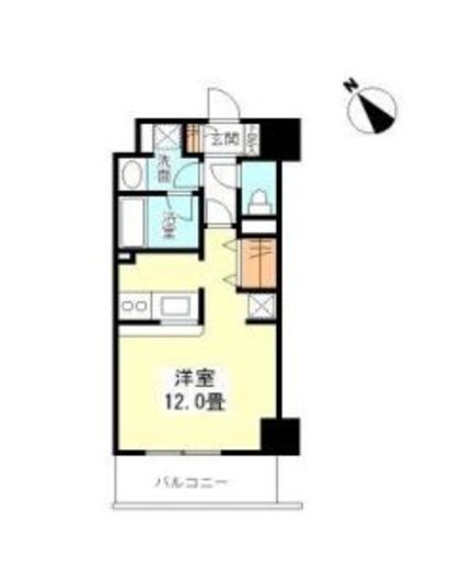 TKフラッツ渋谷　702号室　間取り