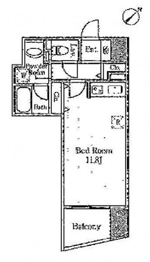 TKフラッツ渋谷　807号室　間取り