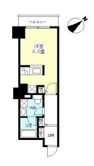 TKフラッツ渋谷　913号室　間取り