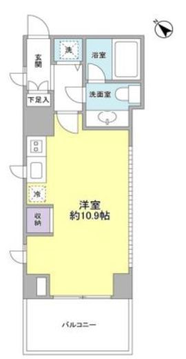 プロスペクト渋谷道玄坂　201号室　間取り