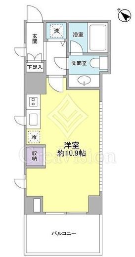プロスペクト渋谷道玄坂　501号室　間取り