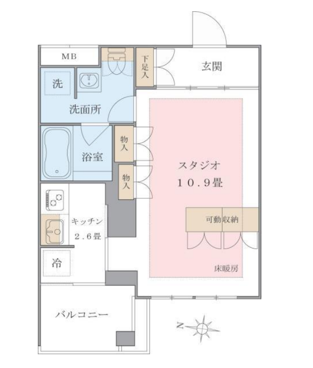 Brillia ist 東雲キャナルコート（旧アパートメンツ東雲キャナルコート）　235号室　間取り