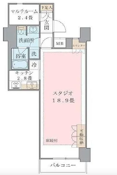 Brillia ist 東雲キャナルコート（旧アパートメンツ東雲キャナルコート）　923号室　間取り