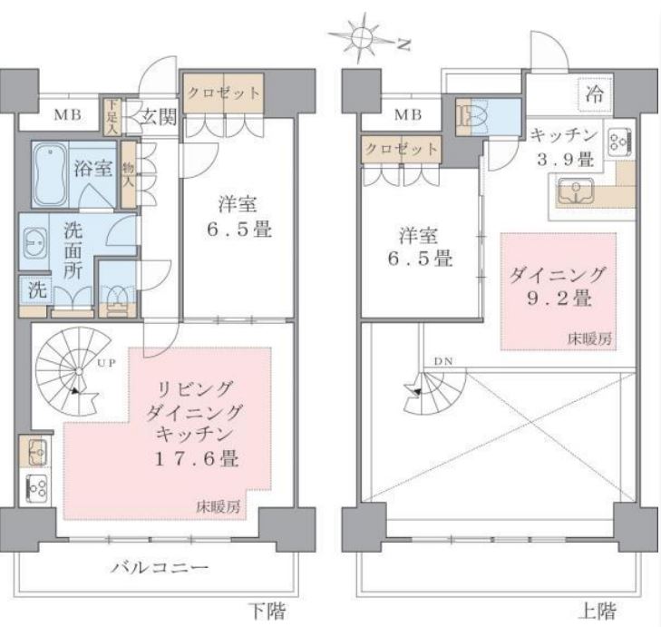 Brillia ist 東雲キャナルコート（旧アパートメンツ東雲キャナルコート）　1216号室　間取り
