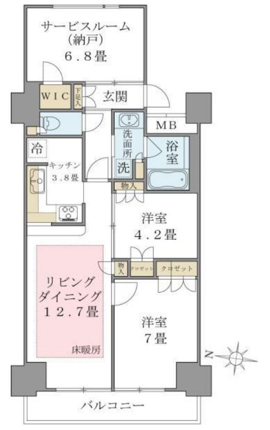 Brillia ist 東雲キャナルコート　904号室　間取り