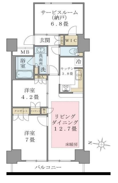 Brillia ist 東雲キャナルコート　1209号室　間取り