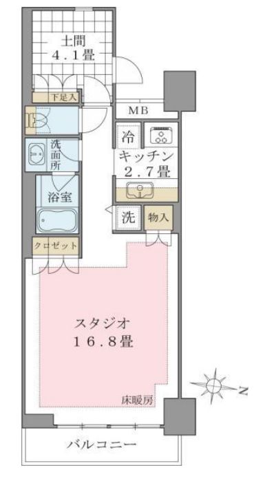 Brillia ist 東雲キャナルコート　720号室　間取り