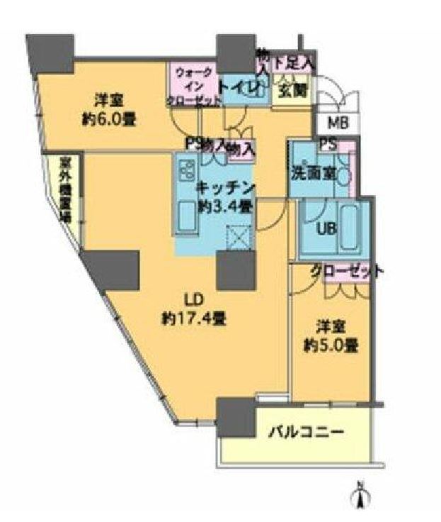 カスタリアタワー品川シーサイド　902号室　間取り
