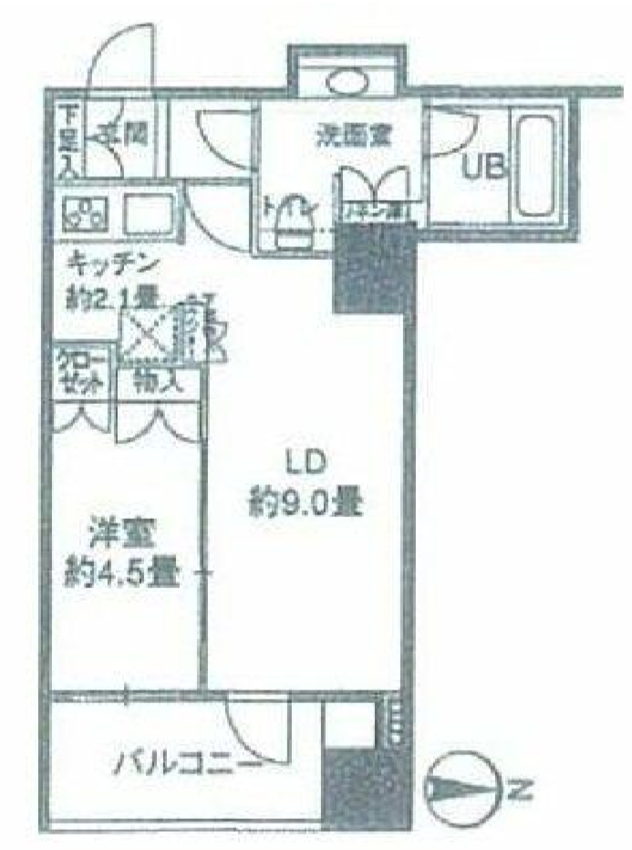 カスタリアタワー品川シーサイド　207号室　間取り