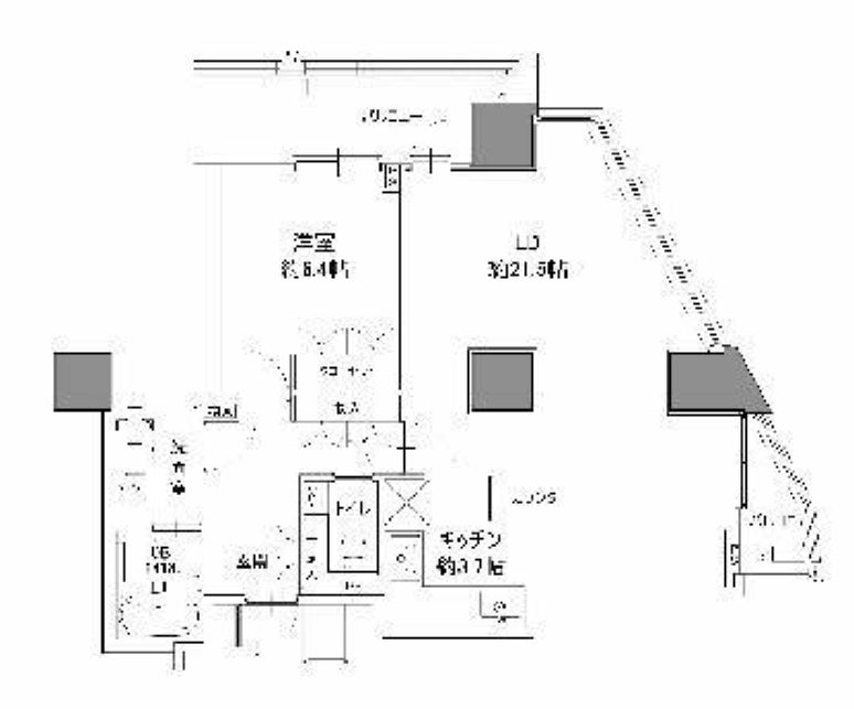 カスタリアタワー品川シーサイド　2302号室　間取り