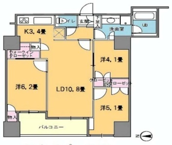 カスタリアタワー品川シーサイド　211号室　間取り