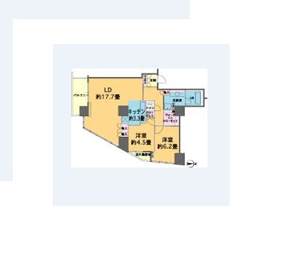 カスタリアタワー品川シーサイド　903号室　間取り