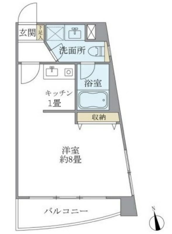 ティアラ恵比寿　303号室　間取り