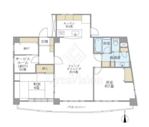 ティアラ恵比寿　601号室　間取り
