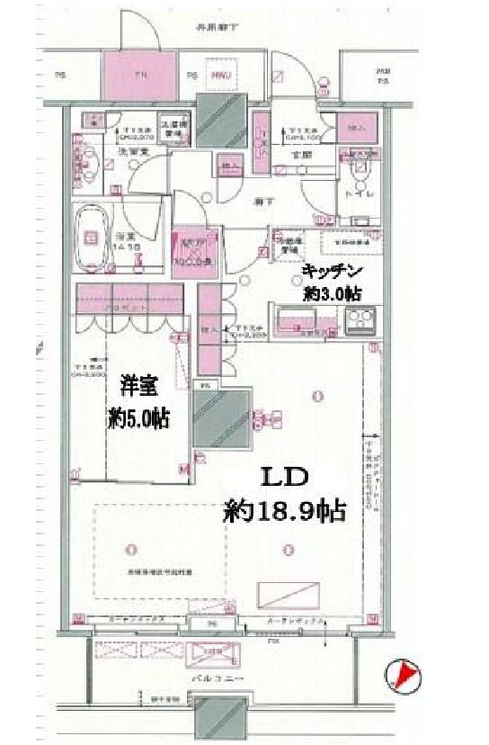 THE TOKYO TOWERS SEA TOWER　3717号室　間取り