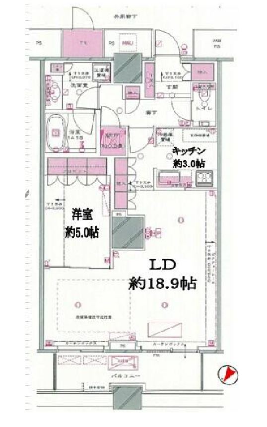 THE TOKYO TOWERS SEA TOWER　4913号室　間取り