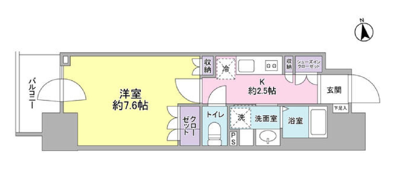 スタイリオ品川中延　1109号室　間取り