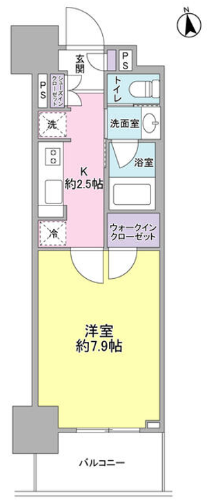 スタイリオ品川中延　1106号室　間取り
