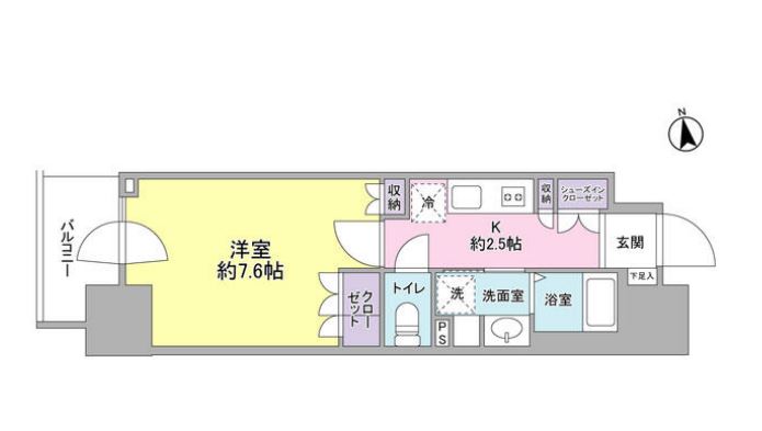 スタイリオ品川中延　1309号室　間取り