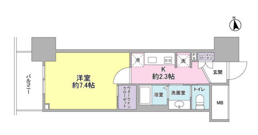 スタイリオ品川中延　710号室　間取り