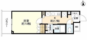 スタイリオ品川中延　1312号室　間取り
