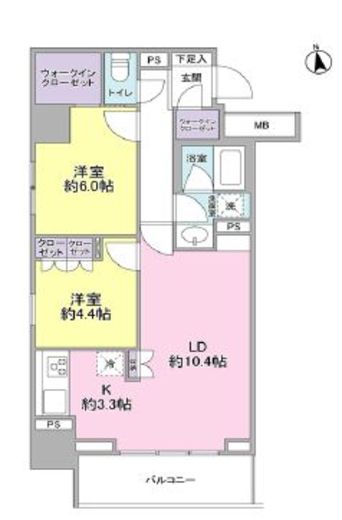 スタイリオ品川中延　308号室　間取り