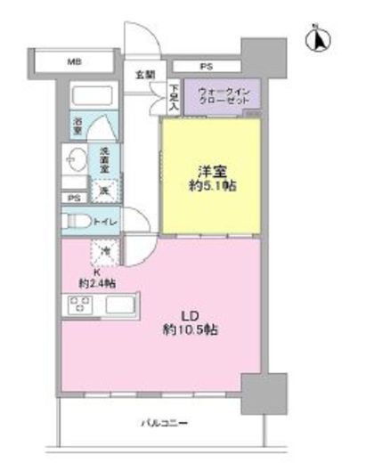 スタイリオ品川中延　605号室　間取り