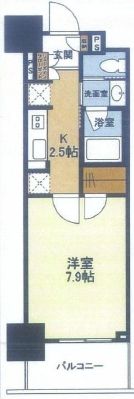 スタイリオ品川中延　606号室　間取り