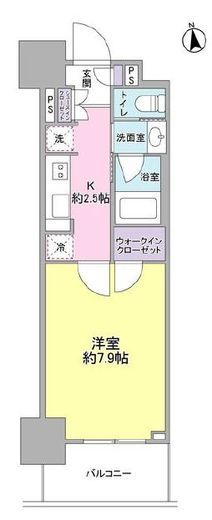 スタイリオ品川中延　806号室　間取り