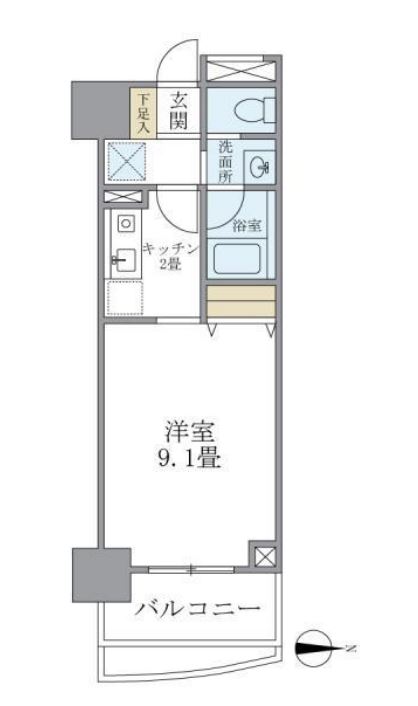 マイプレジール広尾　703号室　間取り