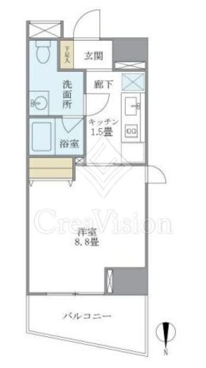 マイプレジール広尾　306号室　間取り