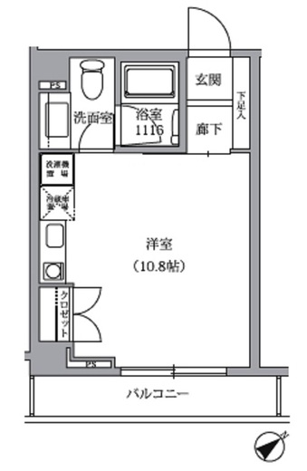 テラス恵比寿南　103号室　間取り
