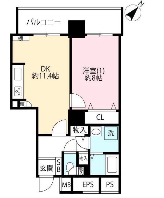 ムーンアイランドタワー　2815号室　間取り