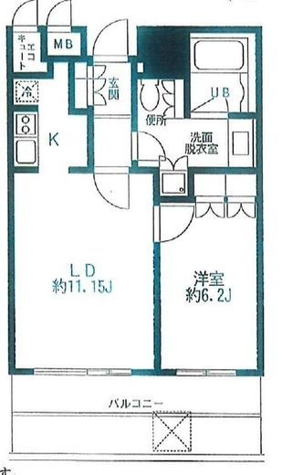 ラ・トゥール新宿　1224号室　間取り